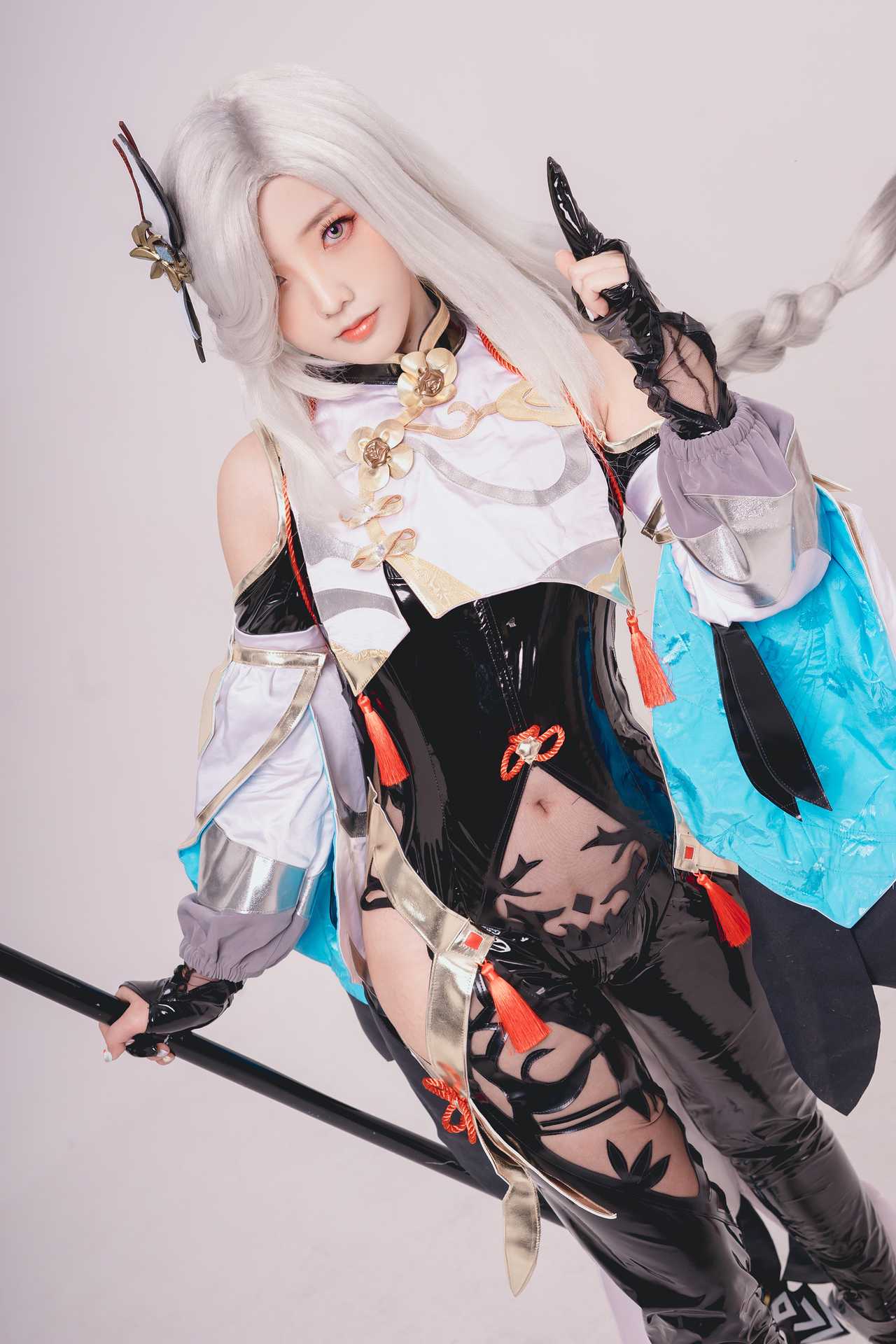 Messie Huang写真 cosplay Shenhe – Genshin Impact “21 photos”