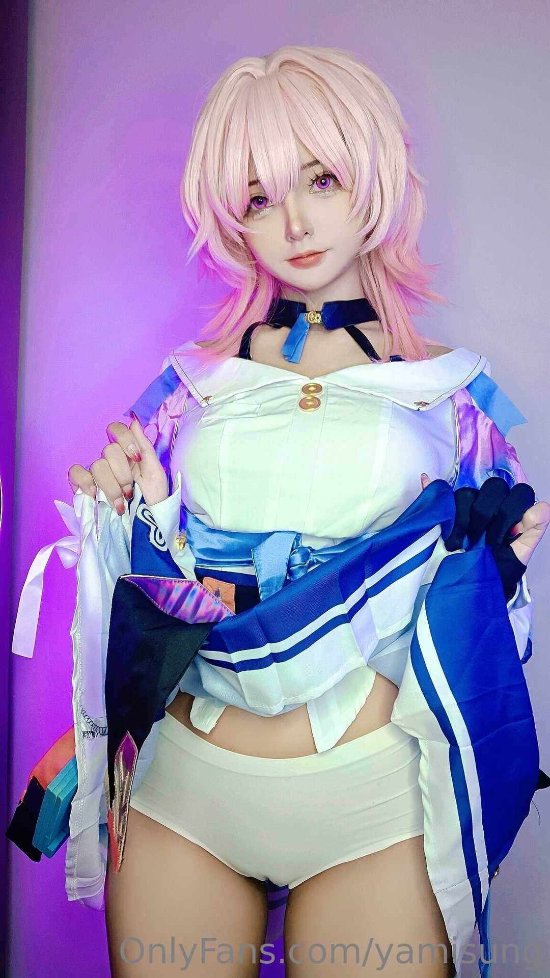 Yamisung cosplay March 7th – Honkai:Star Rail “19 photos and 1 video”