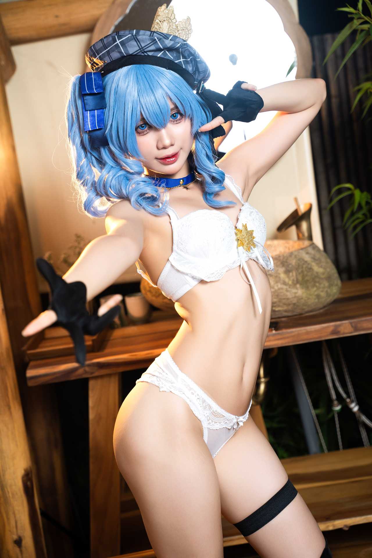 PoppaChan cosplay Hoshimachi Suisei – Hololive “95 photos and 1 video”