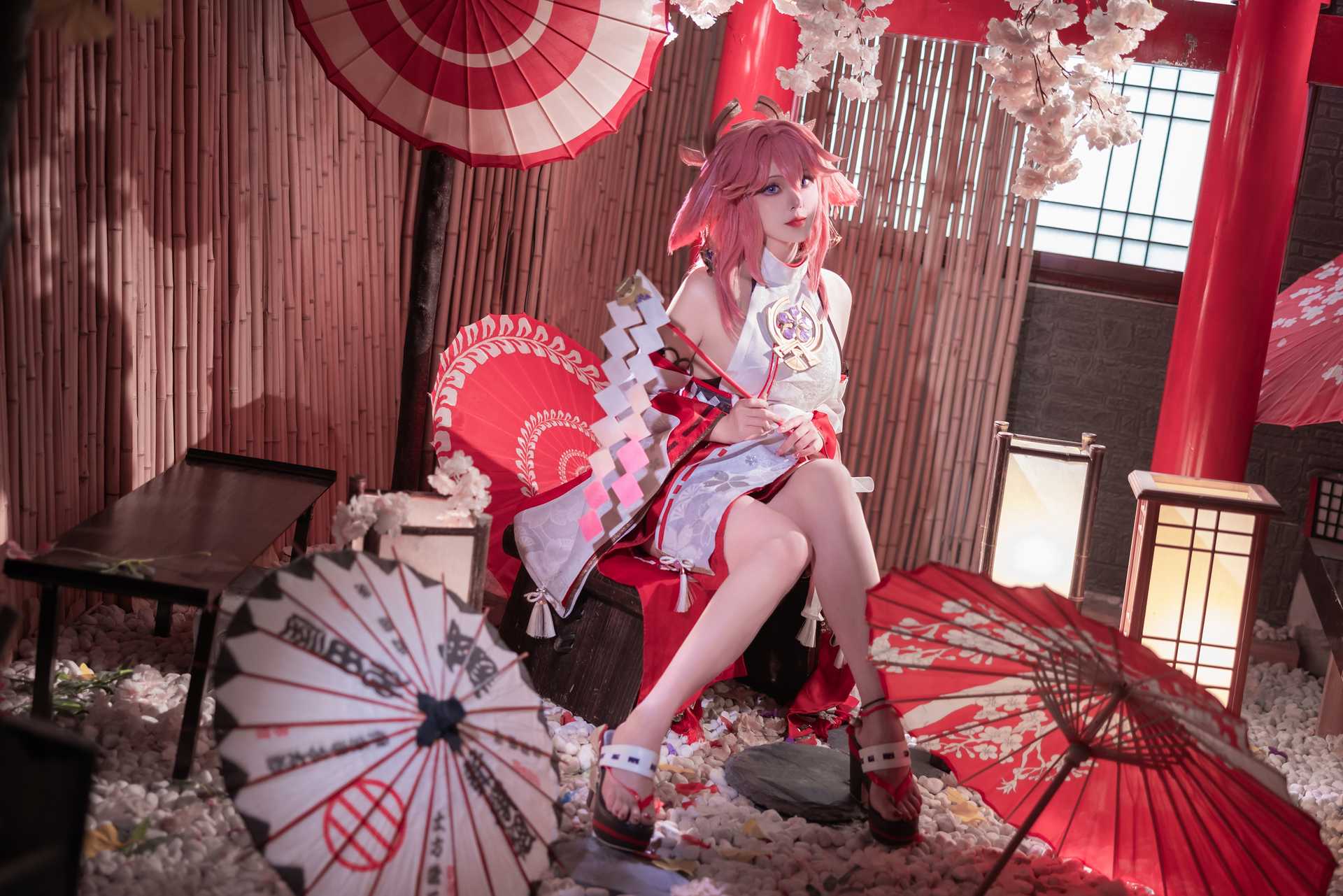 Natsuko夏夏子 cosplay Yae Miko – Genshin Impact “91 photos”
