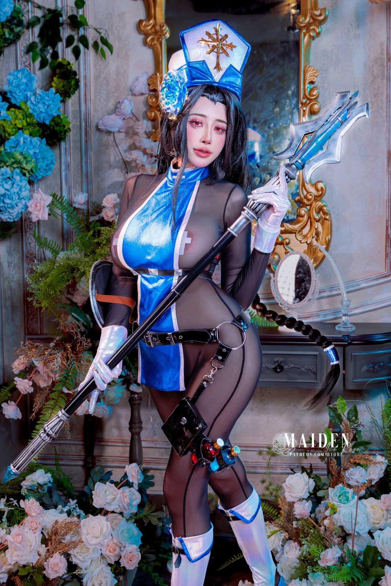 Byoru (ビョル) cosplay Maiden Ice Rose – NIKKE “56 photos and 18 videos”