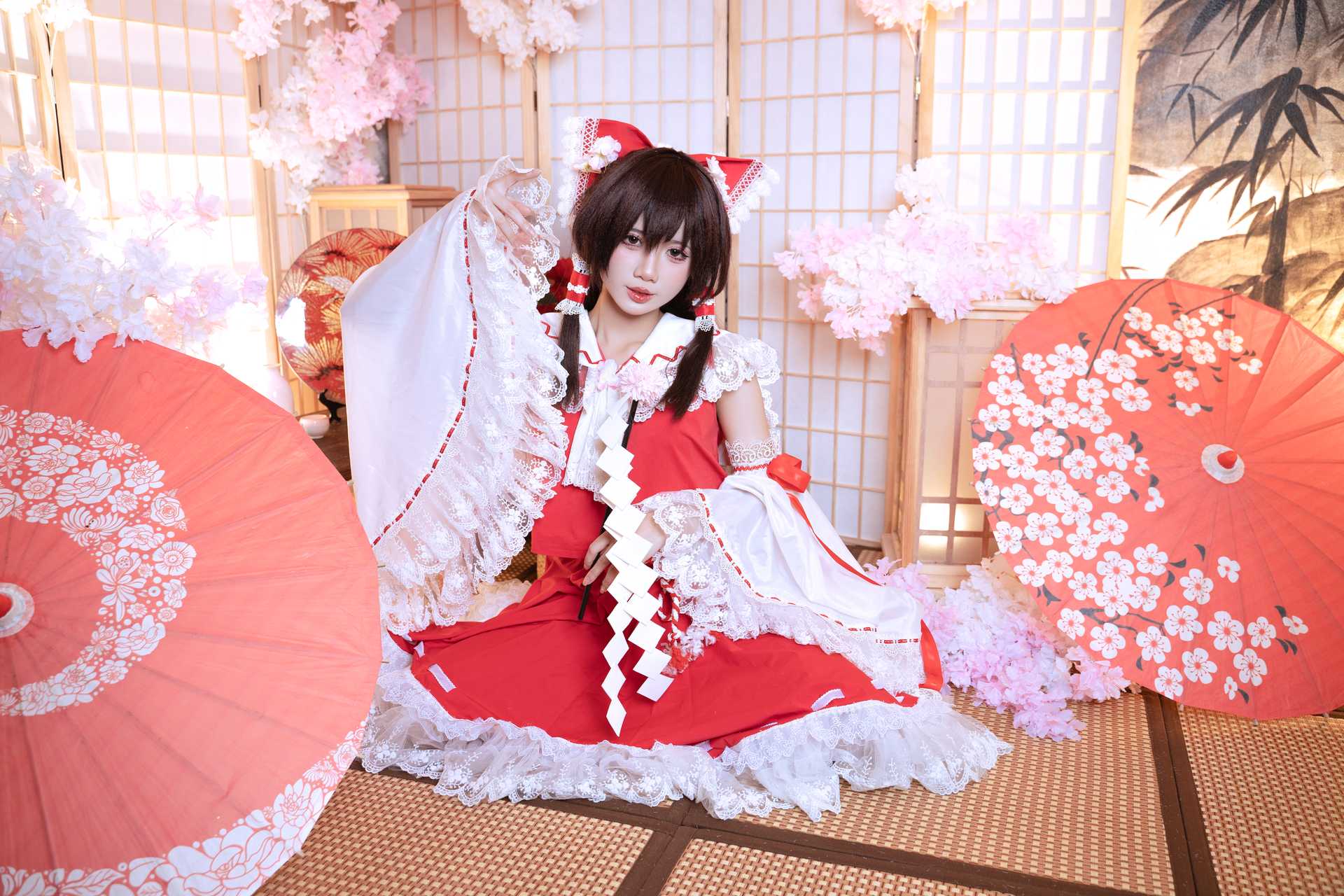 PoppaChan cosplay Reimu Hakurei – Touhou Project “111 photos and 14 videos”