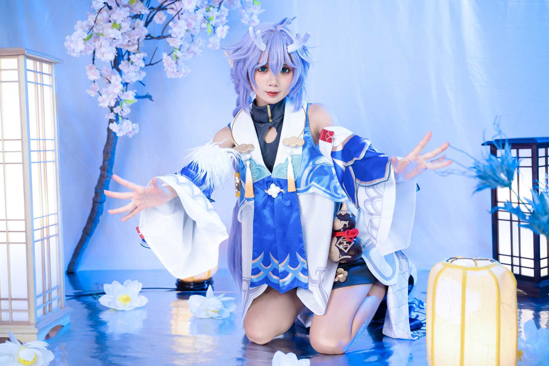 PoppaChan cosplay Bailu – Honkai:Star Rail “155 photos and 12 videos”