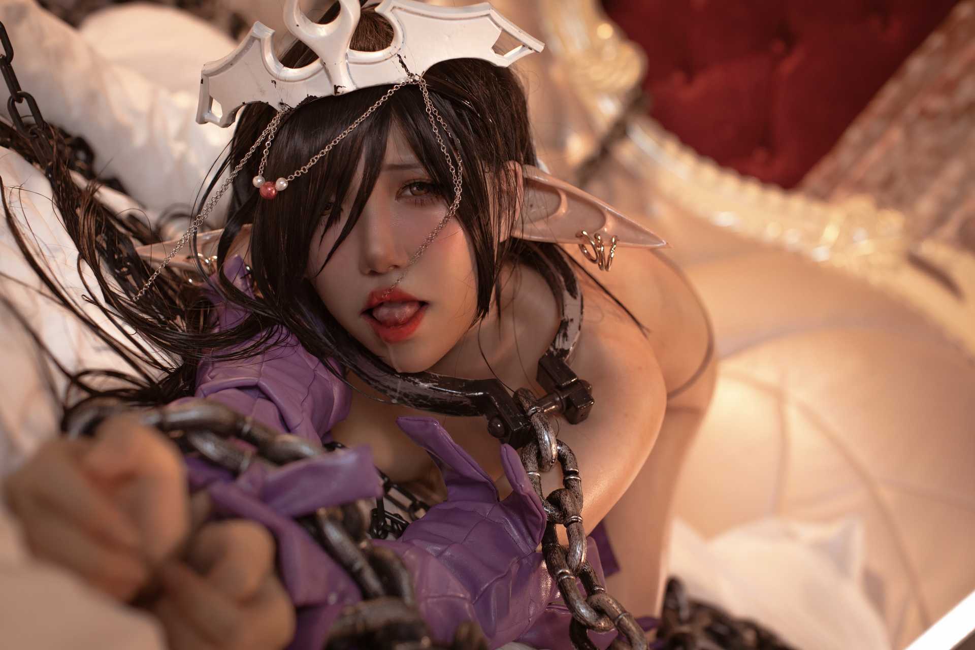 阿薰kaOri (axunkaOri) – Black Beast Elf Queen “79 photos”
