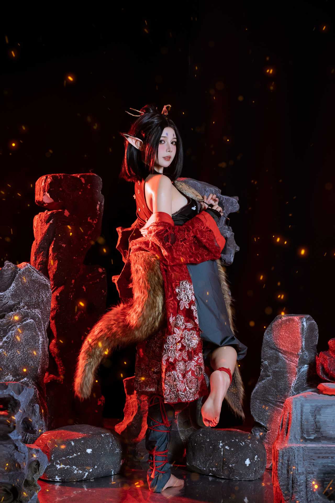 Qiyuemiaozi (七月喵子) cosplay PingPing – Black Myth: Wukong “80 photos”
