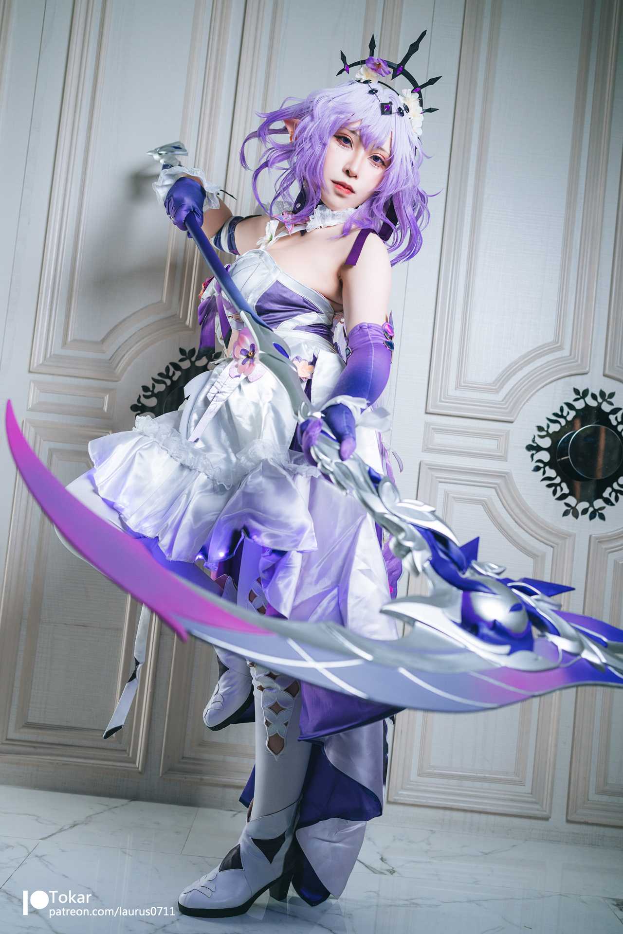 Tokar 浵卡 (laurus0711) cosplay Castorice – Honkai:Star Rail “26 photos and 1 video”