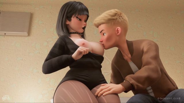 Helena Boob Sucking + Terrace Blowjob + TitJob – Animation