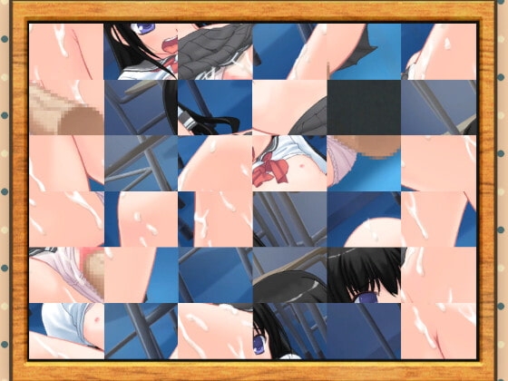 スライドパズル【貧乳彼女と夜の学校で】[RJ376856]