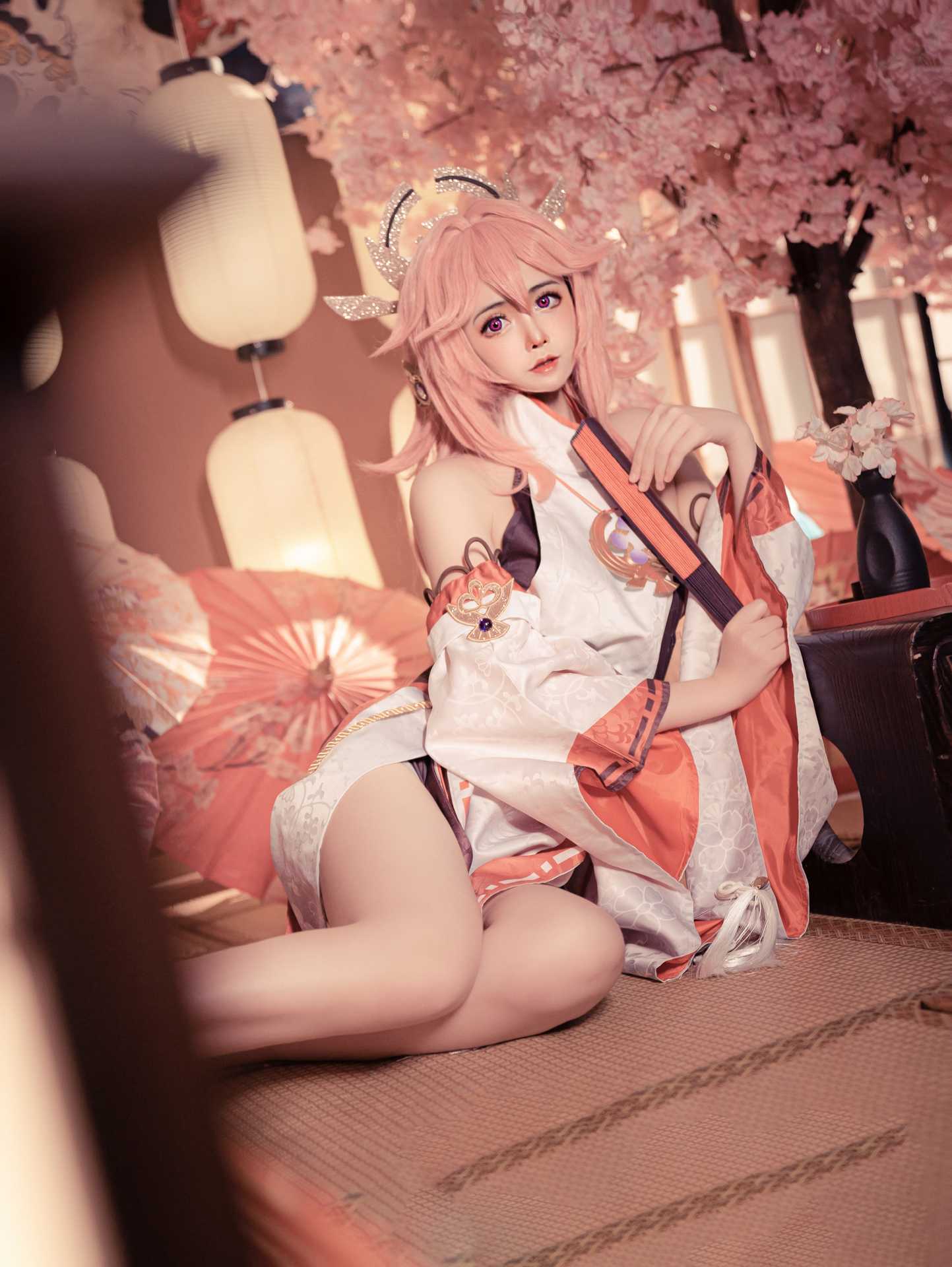 SleeppyLee1 (小礼好困) cosplay Yae Miko – Genshin Impact “39 photos”